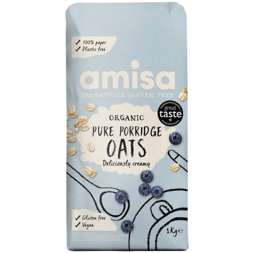 Amisa Pure Porridge Oats Gluten Free Organic (1kg)