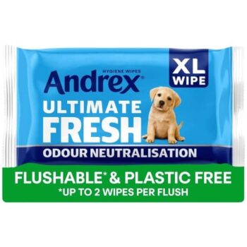 Andrex Ultimate Fresh XL Hygiene Wipes Odour Control Moist Toilet Tissue Single Pack