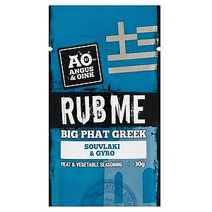 Angus & Oink Rub Me Big Phat Greek Souvlaki Gyro Meat & Vegetable Seasoning (30g)