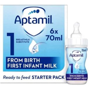 Aptamil 1 First Baby Milk Formula Starter Pack From Birth (6 x 70ml)