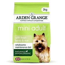 Arden Grange Dry Mini Adult Dog Food With Fresh Lamb And Rice (6kg)