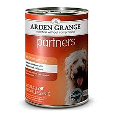 Arden Grange Partners Wet Adult Dog Food Fresh Chicken With Rice Tin (6 x 395g)