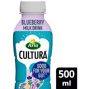 Arla Cultura Blueberry Gut Health Milk Drink (500ml)