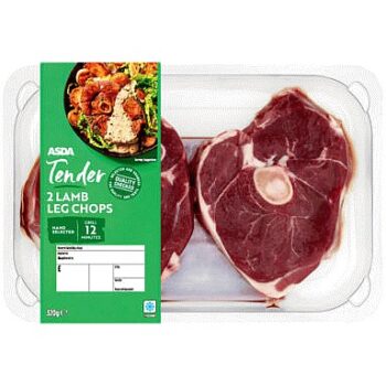 ASDA 2 Tender Lamb Leg Chops (320g)