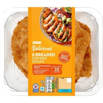 ASDA 6 Breaded Chicken Steaks
