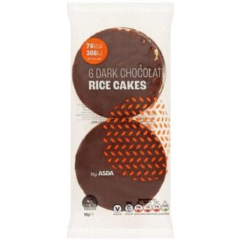 ASDA 6 Dark Chocolate Rice Cakes (90g)