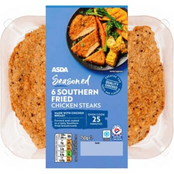 ASDA 6 Seasoned Southern Fried Chicken Steaks