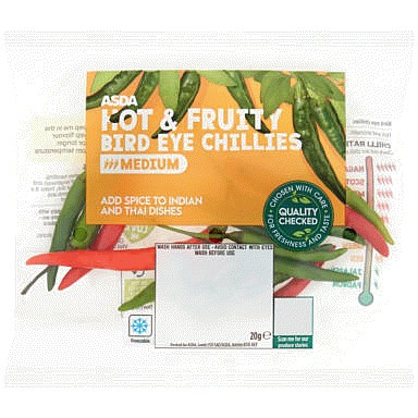 ASDA Bird Eye Chillies (20g)