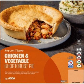 ASDA Chicken & Vegetable Shortcrust Pie