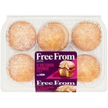 ASDA Free From 6 Victoria Sponge Cakes