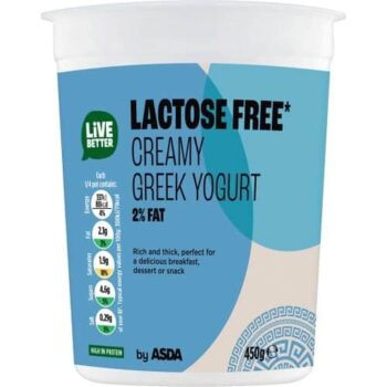ASDA Lactose Free Creamy Greek Yogurt (450g)