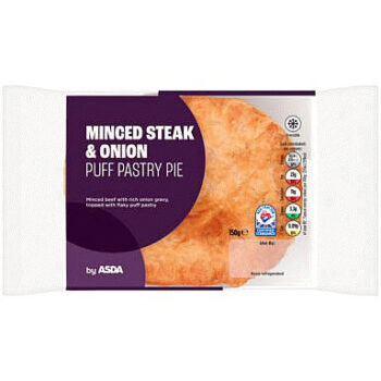 ASDA Minced Steak & Onion Puff Pastry Pie (150g)