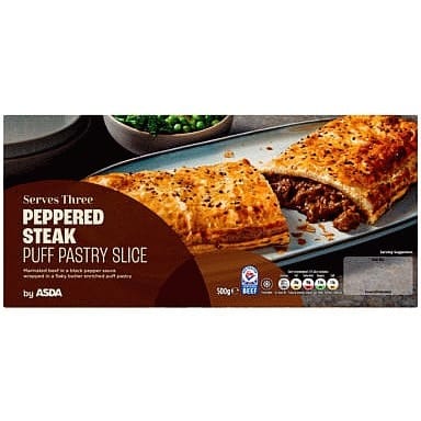 ASDA Peppered Steak Puff Pastry Slice (500g)