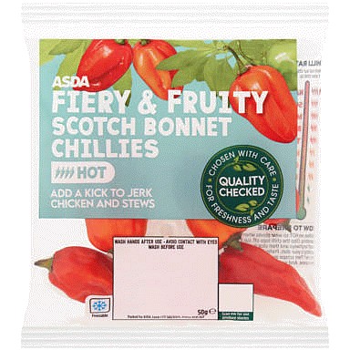 ASDA Scotch Bonnet Chillies (50g)
