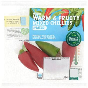 ASDA Warm & Fruity Mixed Chillies (60g)