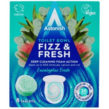 Astonish Toilet Bowl Fizz & Fresh Eucalyptus Fresh Tablets (8 x 25g, 200g)