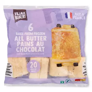 Bake from Frozen All Butter Pains Au Chocolat 6 Pack