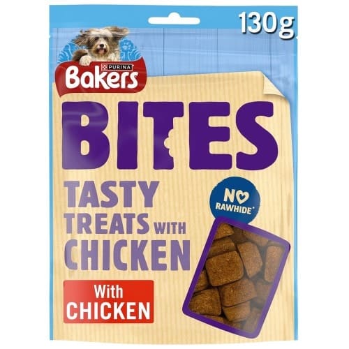 Bakers Bites Chicken Dog Treats (130g)