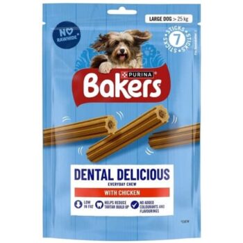 Bakers Dental Delicious Large Dog Chews Chicken (270g)