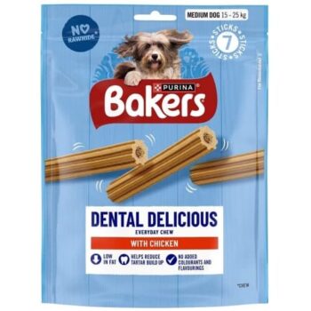 Bakers Dental Delicious Medium Dog Chews (200g)