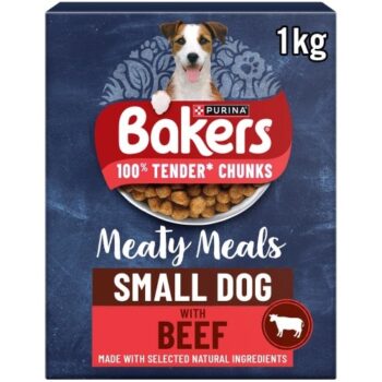 Bakers Meaty Meals Small Dog Chicken Dry Dog Food (1kg)