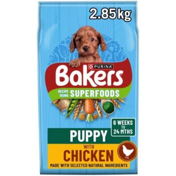 Bakers Puppy Dry Dog Food Chicken & Veg (2.85kg)