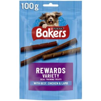 Bakers Rewards Mixed Variety Dog Treats Pack (100g)