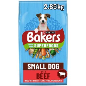 Bakers Small Dry Dog Food Beef & Vegetable (2.85kg)