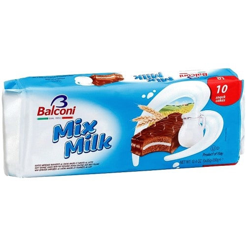 Balconi Snack Latte Milk Cream Filling (10Pack) (10 x 28g)