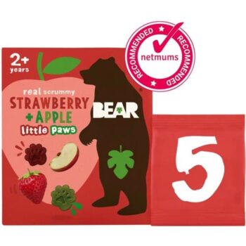 Bear Fruit Shapes Strawberry & Apple Multipack (5 x 20g)