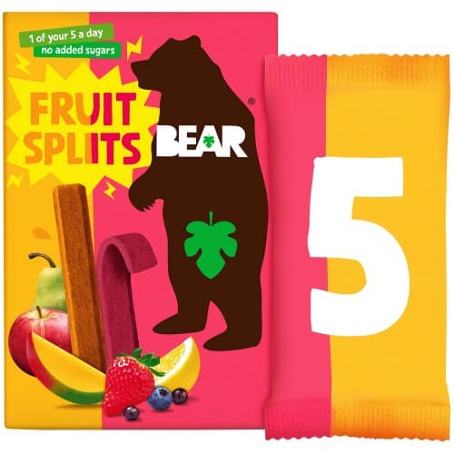 BEAR Fruit Splits Sour Berry & Mango Multipack (5 x 20g)