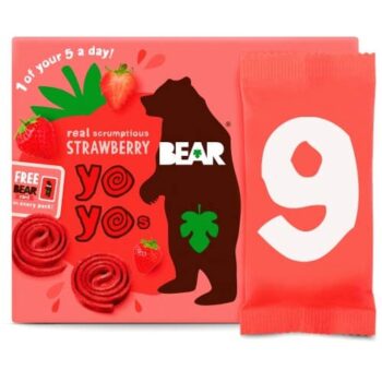 BEAR Fruit Yoyos Strawberry Family Pack (9 x 20g)