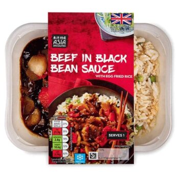 Beef in Black Bean Sauce with Egg Fried Rice