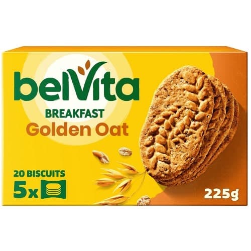 Belvita Breakfast Biscuits Golden Oats (5 x 45g)