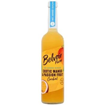 Belvoir Farm No Added Mango & Passionfruit Cordial (500ml)