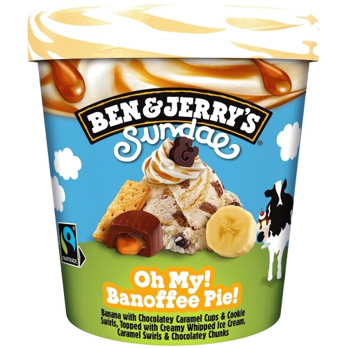 Ben & Jerry's Sundae Oh My Banoffee Pie! Ice Cream Tub (427ml)