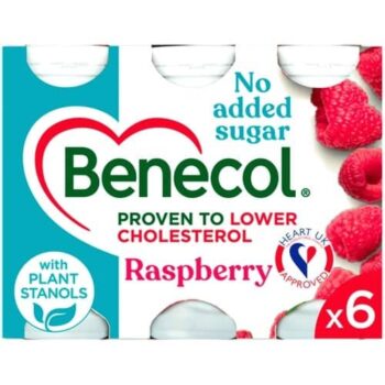Benecol Raspberry NAS Yogurt Drink Cholesterol Lowering 6x67.5 (6 x 67.5g)