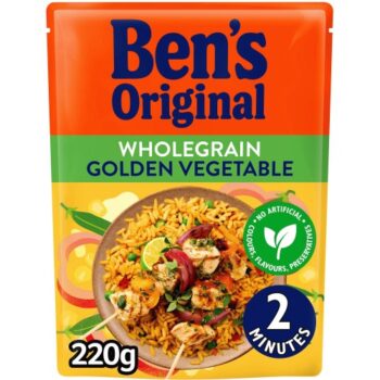 Ben's Original Wholegrain Golden Vegetable Microwave Rice (220g)