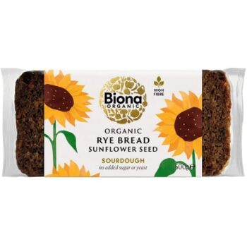 Biona Organic Rye & Sunflower Seed Bread (500g)
