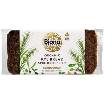 Biona Organic Yeast Free Vitality Rye Bread with Sprouted Seeds (500g)