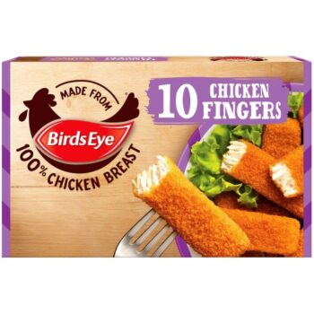Birds Eye 10 Chicken Fingers with Golden Wholegrain (10 x 250g)
