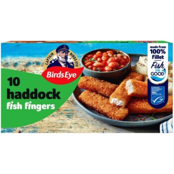 Birds Eye 10 Haddock Fish Fingers (10 x 280g)