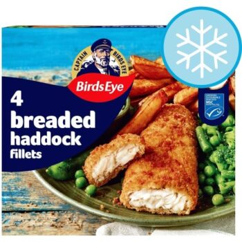 Birds Eye 4 Breaded Haddock Fillets (4 x 400g)