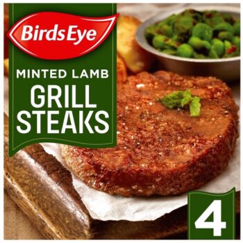 Birds Eye 4 Minted Lamb Grill Steaks (300g)