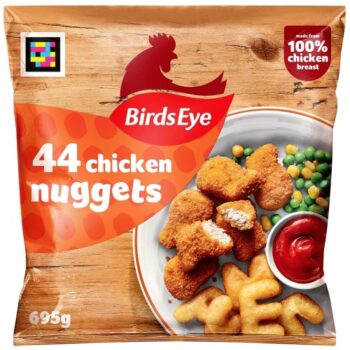 Birds Eye 44 Chicken Nuggets with Golden Wholegrain (44 x 695g)