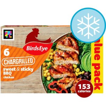 Birds Eye 6 Sweet & Sticky BBQ Chicken Chargrills (522g)