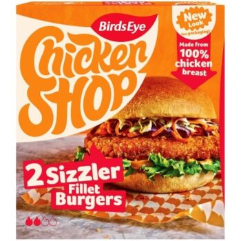 Birds Eye Chicken Shop 2 Sizzler Chicken Fillet Burgers (2 x 227g)