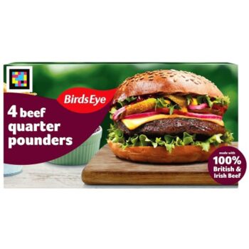 Birds Eye Original Beef Quarter Pounder Burgers (4 x 454g)