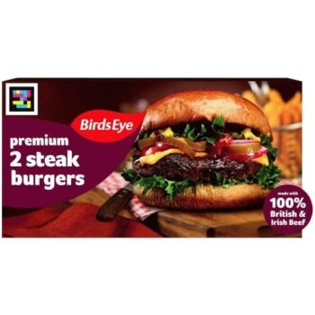 Birds Eye Premium 2x5oz Steak Burgers (2 x 284g)