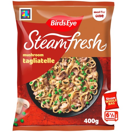 Birds Eye Steamfresh Mushroom Tagliatelle with a Creamy Sauce Meal for 1 (400g)